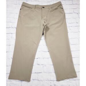 Public Rec MENS 40X30 Pants Beige Performance Lightweight Tech Stretch Casual